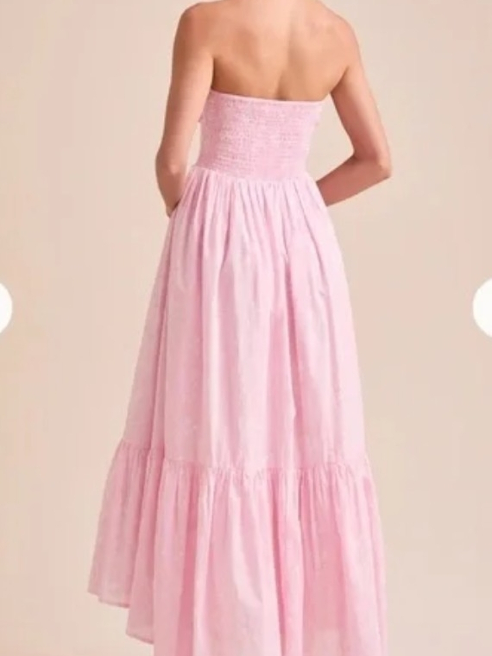 Altar'd State Strapless Pink Maxi Dress - Picture 3 of 10